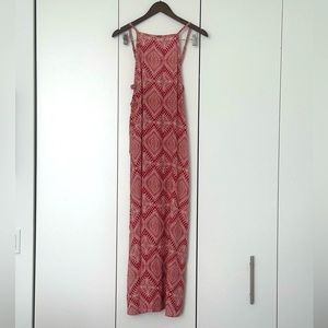 Audrey Coral Patterned Maxi Dress